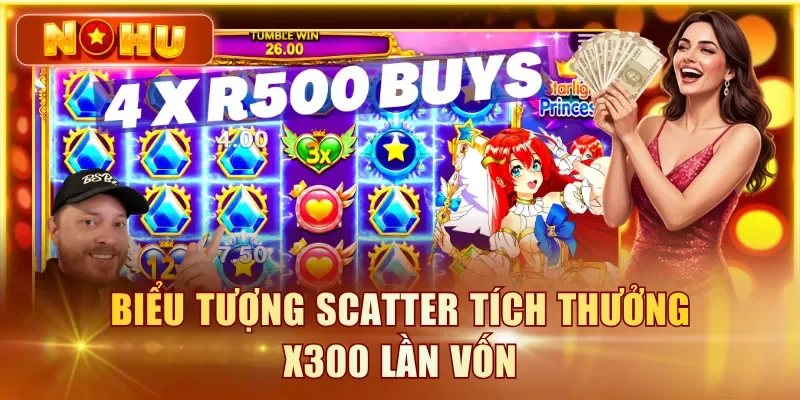 Biểu tượng SCATTER tích thưởng x300 lần vốn