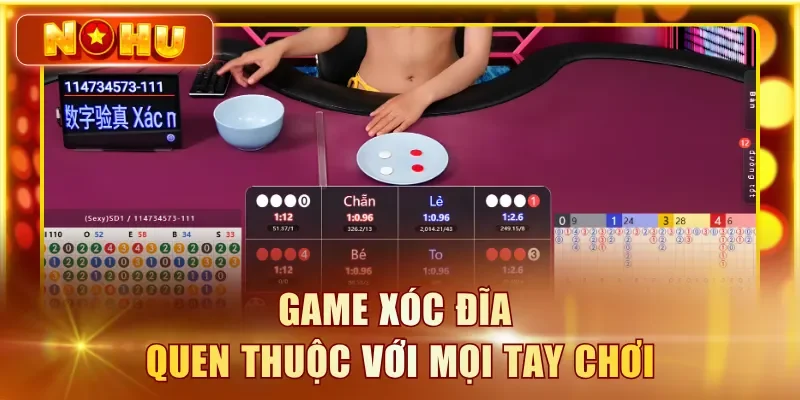 Game Xóc Đĩa quen thuộc với mọi tay chơi