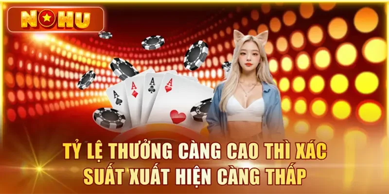 Tỷ lệ thưởng càng cao thì mức độ xuất hiện càng thấp